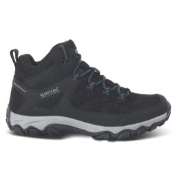 Regatta Edgepoint IV Mid Size 7 Womens Black / Storm Blue Waterproof  Non Safety Work Boots