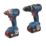 Bosch  18V 2 x 4.0Ah Li-Ion CoolPack Brushless Cordless Combi Drill & Impact Driver Twin Pack