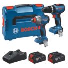 Bosch  18V 2 x 4.0Ah Li-Ion CoolPack Brushless Cordless Combi Drill & Impact Driver Twin Pack
