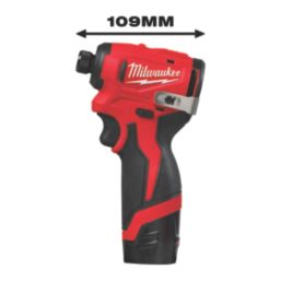 Milwaukee M12BLIDRC-202C 12V 2 x 2.0Ah Li-Ion RedLithium Brushless Cordless Impact Driver