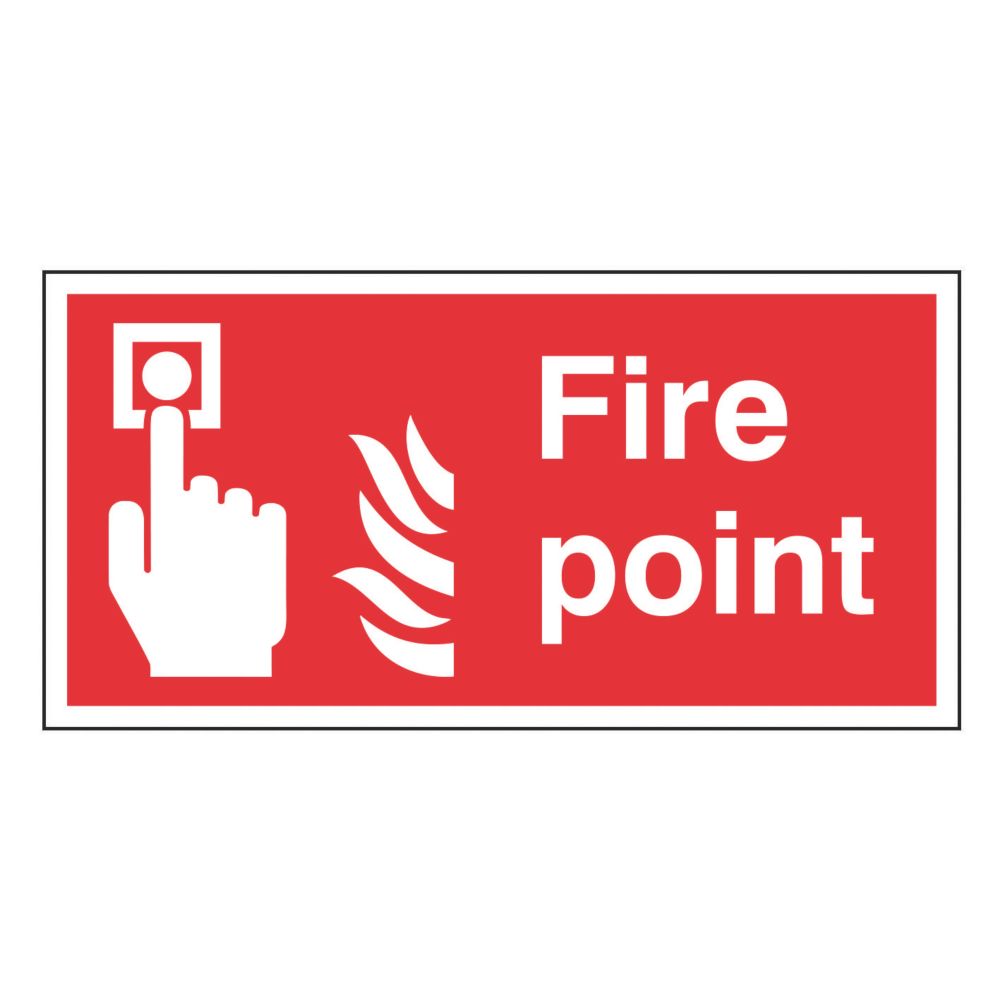 Essentials Non Photoluminescent "Fire Alarm Call Point" Sign 200mm x