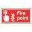 Non Photoluminescent "Fire Alarm Call Point" Sign 200mm x 400mm