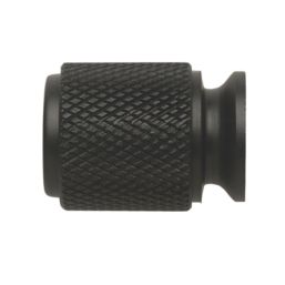 Elite Knobs & Handles Kensington Knurled Cabinet Knob Matt Black 20mm