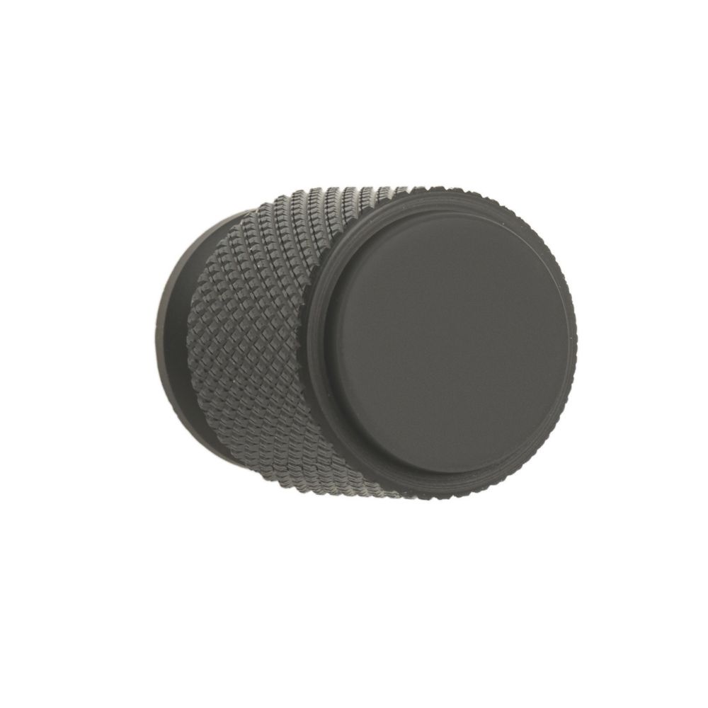 Elite Knobs & Handles Kensington Knurled Knob Matt Black 20mm
