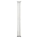 Time Supra  1800mm x 220mm 4006BTU Matt Chrome Vertical Designer Radiator