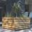 Forest Linear L-Shaped Garden Planter Natural Timber 800mm x 800mm x 443mm