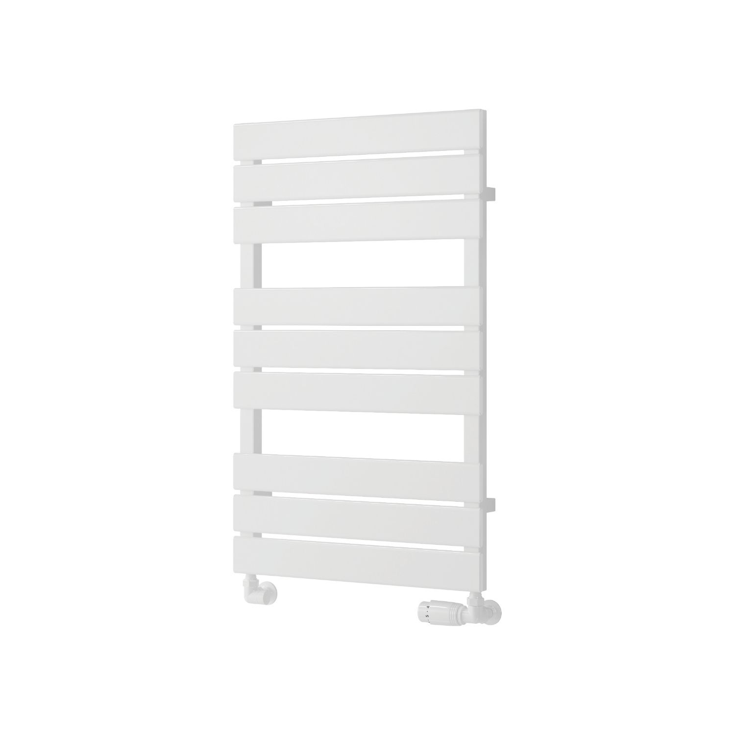 Reina 823mm x 500mm 1356BTU White Flat Designer Towel Radiator (680LG)