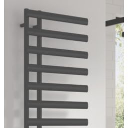 Reina 780mm x 500mm 1124BTU Anthracite Flat Designer Towel Radiator