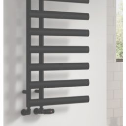 Reina 780mm x 500mm 1124BTU Anthracite Flat Designer Towel Radiator