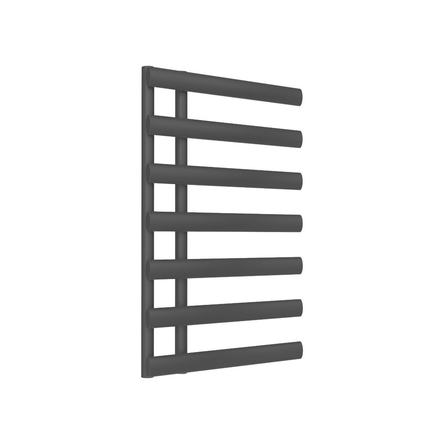 Reina 780mm x 500mm 1124BTU Anthracite Flat Designer Towel Radiator (680LH)