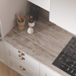 Wilsonart  Matt Brown Wood Effect Laminate Worktop 3000mm x 600mm x 38mm