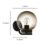 Eglo Taverna Outdoor Wall Light with Smoked Plastic Globe Black