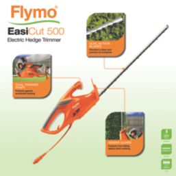 Flymo EasiCut 50cm 500W 230V Corded Brushless Hedge Trimmer