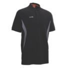 Scruffs Trade Tech Moisture Wicking Work Polo Black 2X Large 44" Chest