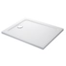 Mira Flight Safe Rectangular Shower Tray White 900mm x 800mm x 40mm