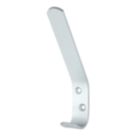 Essentials Coat & Hat Hook Satin Aluminium 126mm
