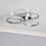 Spa Chios LED Bathroom Ceiling Light Fitting Chrome 26W 900lm