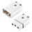 British General  10A 3 Terminal In-Line Connector  85 x 35 x 18mm White