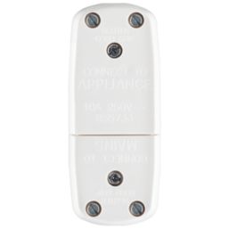 British General  10A 3 Terminal In-Line Connector  85 x 35 x 18mm White