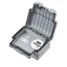 MK  IP66 13A 1-Gang Weatherproof Outdoor Unswitched Digital Timer Socket