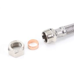 Essentials Flexible Tap Connector 15mm x 1/2" x 1000mm