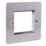 LAP  2-Module Modular Faceplate Brushed Stainless Steel