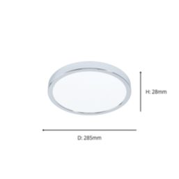 Eglo Fueva 5 LED Ceiling Light Chrome 20.5W 2400lm