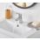 Bristan Orta Chrome-Plated 130mm Standard Lever Mono Basin Mixer Tap  With Clicker Waste