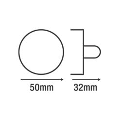 Smith & Locke  Standard Thumbturn Set Black Nickel 50mm