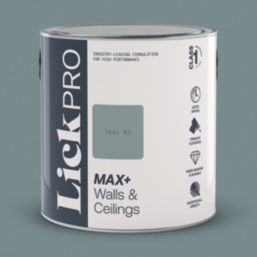 LickPro Max+ 2.5Ltr Teal 02 Matt Emulsion  Paint