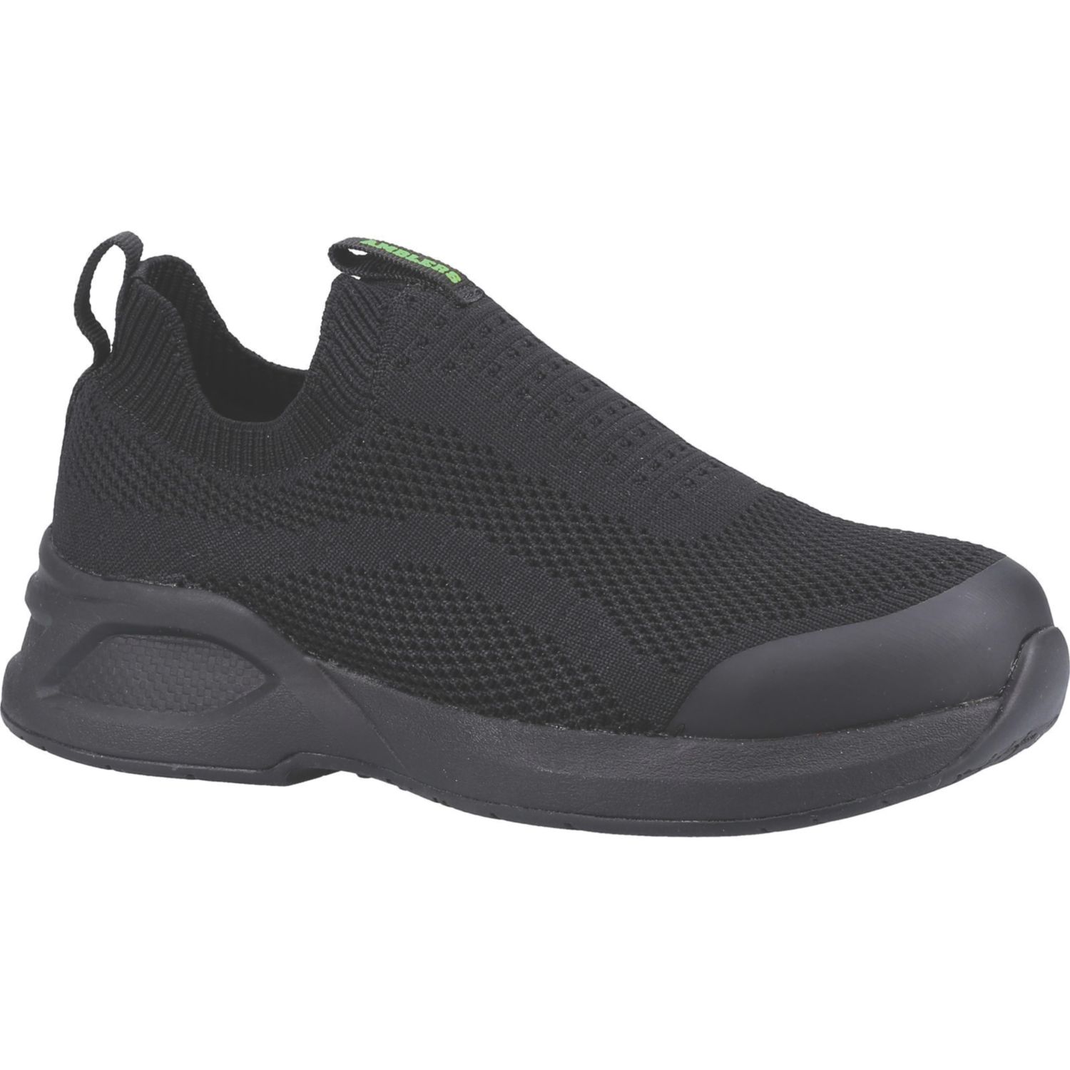 Amblers 609 Size 6.5 Womens Black Slip-On Steel Toe Cap Safety Trainers (681KE)