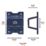 Squire Ground Anchor Blue Medium/Large 200mm