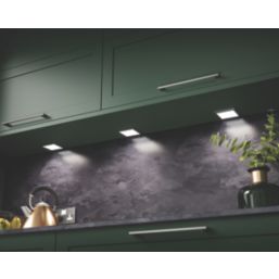 Sensio Horizon Pro Rectangular LED Under Cabinet Lights Steel 14.4W 250lm 4 Pack