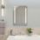 Croydex Horton  Battery-Powered Rectangular Illuminated Mirror With 413lm LED Light 500mm x 700mm
