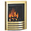 Be Modern Design Brass Slide Control Inset Gas Manual Fire 510mm x 123mm x 605mm