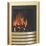 Be Modern Design Brass Slide Control Inset Gas Manual Fire 510mm x 123mm x 605mm