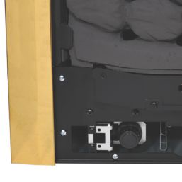 Be Modern Design Brass Slide Control Inset Gas Manual Fire 510mm x 123mm x 605mm