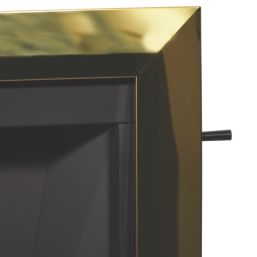 Be Modern Design Brass Slide Control Inset Gas Manual Fire 510mm x 123mm x 605mm