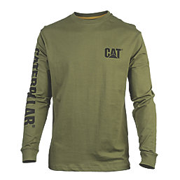 CAT Trademark Banner Long Sleeve T-Shirt Chive Medium 38-40" Chest