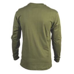 CAT Trademark Banner Long Sleeve T-Shirt Chive Medium 38-40" Chest