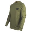 CAT Trademark Banner Long Sleeve T-Shirt Chive Medium 38-40" Chest