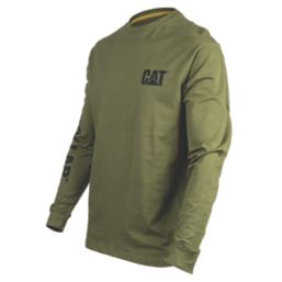CAT Trademark Banner Long Sleeve T-Shirt Chive Medium 38-40" Chest