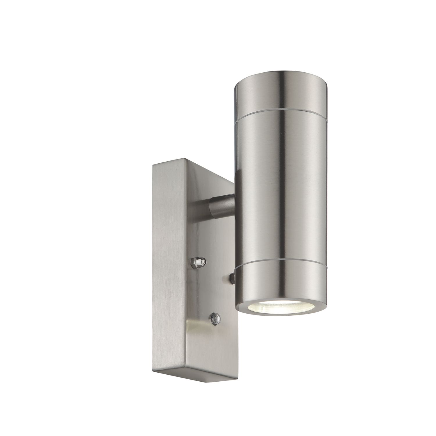 Saxby Palin Outdoor Wall Light With Photocell Brushed Stainless Steel (681VX)