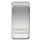Knightsbridge 'WARMING DRAWER' Switch Cover Polished Chrome