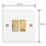 Varilight  13A Switched Fused Spur  Chalk White with Colour-Matched Inserts