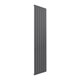 Reina Flat Single 1800mm x 440mm 3040BTU Anthracite Vertical Designer Radiator
