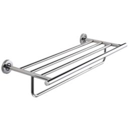 Medius Towel Rail Shelf Chrome 600mm x 220mm x 120mm