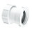 McAlpine S29 Compression Connection Straight Connector  White 32mm x 32mm