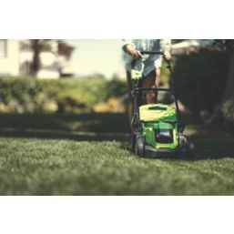 Greenworks 40V 2 x 2.0Ah Li Ion Cordless 41cm Lawn Mower Screwfix