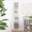 Time Twister  1800mm x 310mm 3337BTU Matt Chrome Vertical Designer Radiator